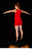  Charlie Red black high heels business dressed red dress standing t-pose whole body 0004.jpg
